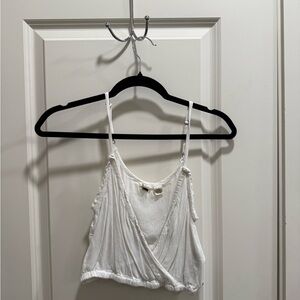 Roxy White Wrap Tank Top